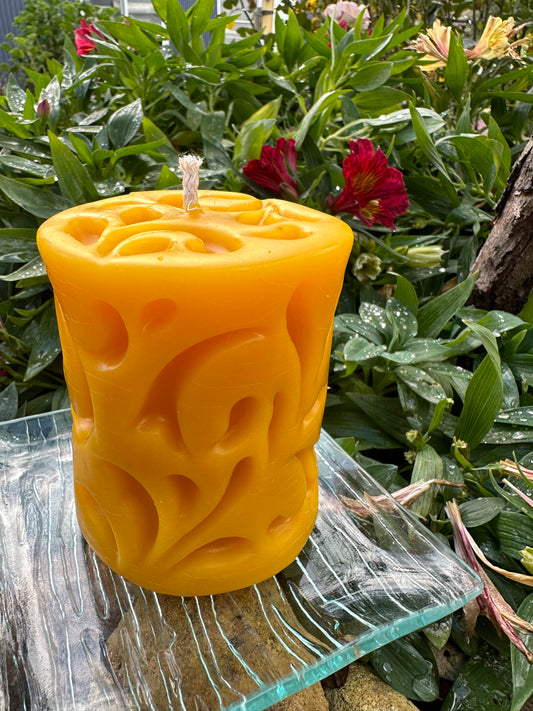 Candle Large Pillar swirl
