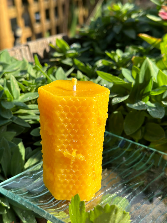 Candle Medium Hex pillar