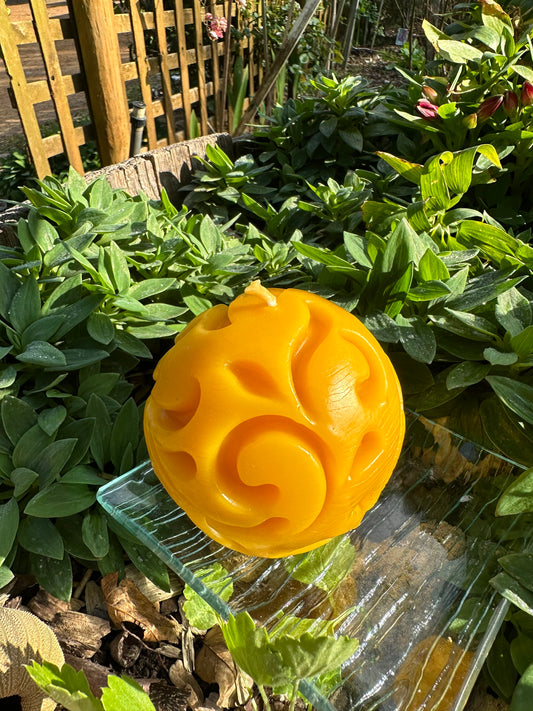 Candle Large Round swirl