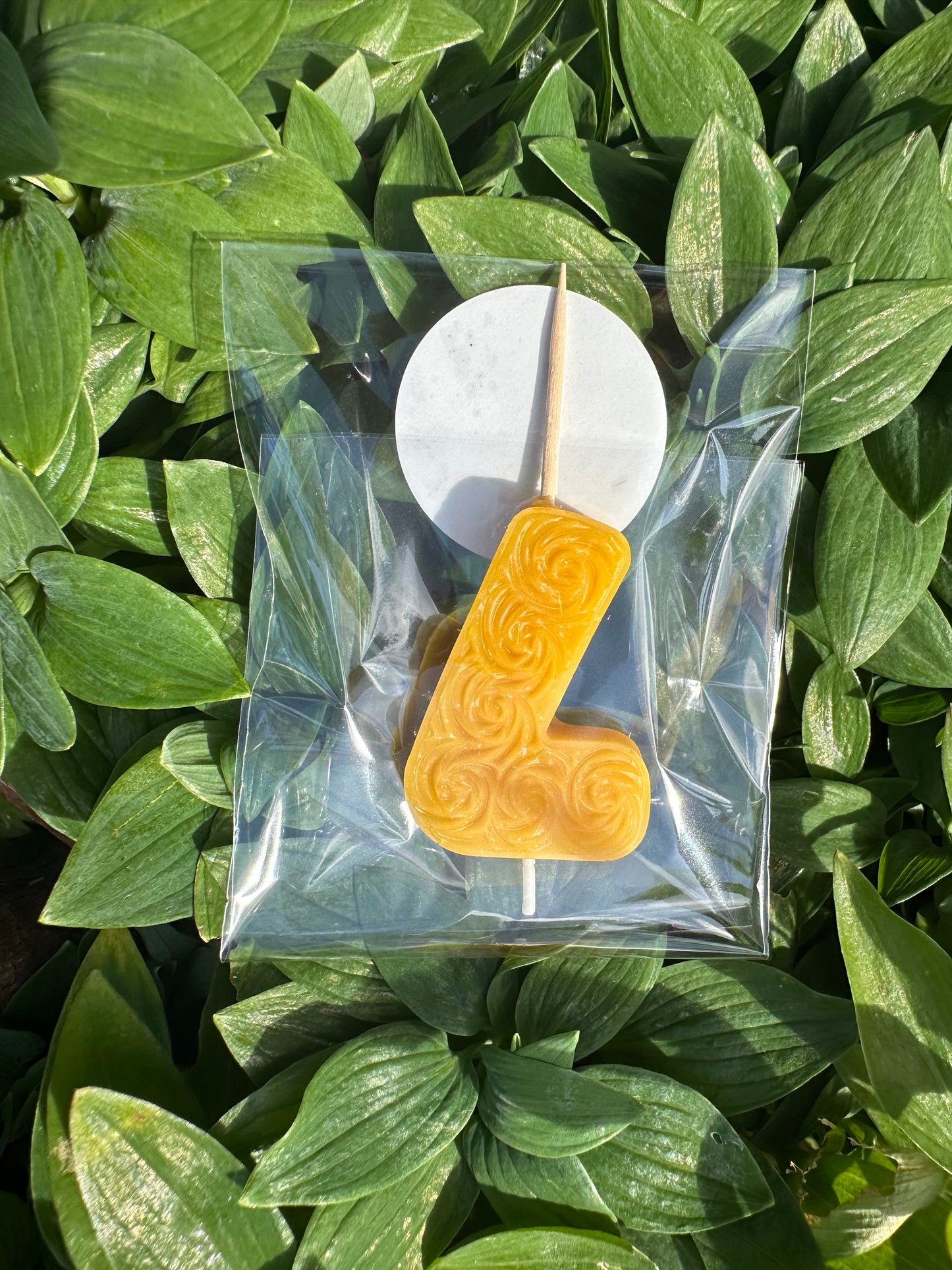 birthday Flowery Number set candle