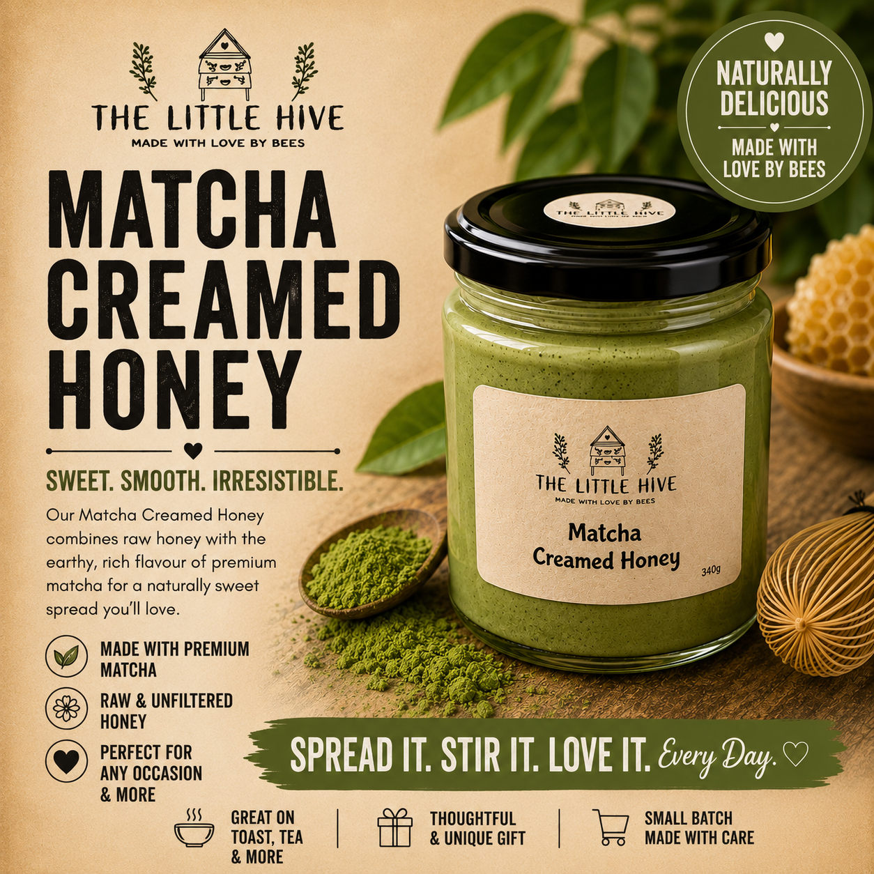 Flavoured Creamed Honey 340g
