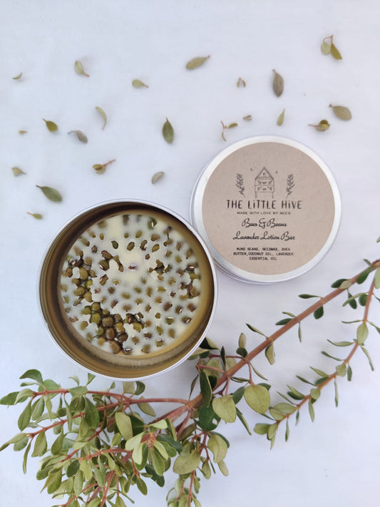 Bees & Beans Lavender Lotion Bar