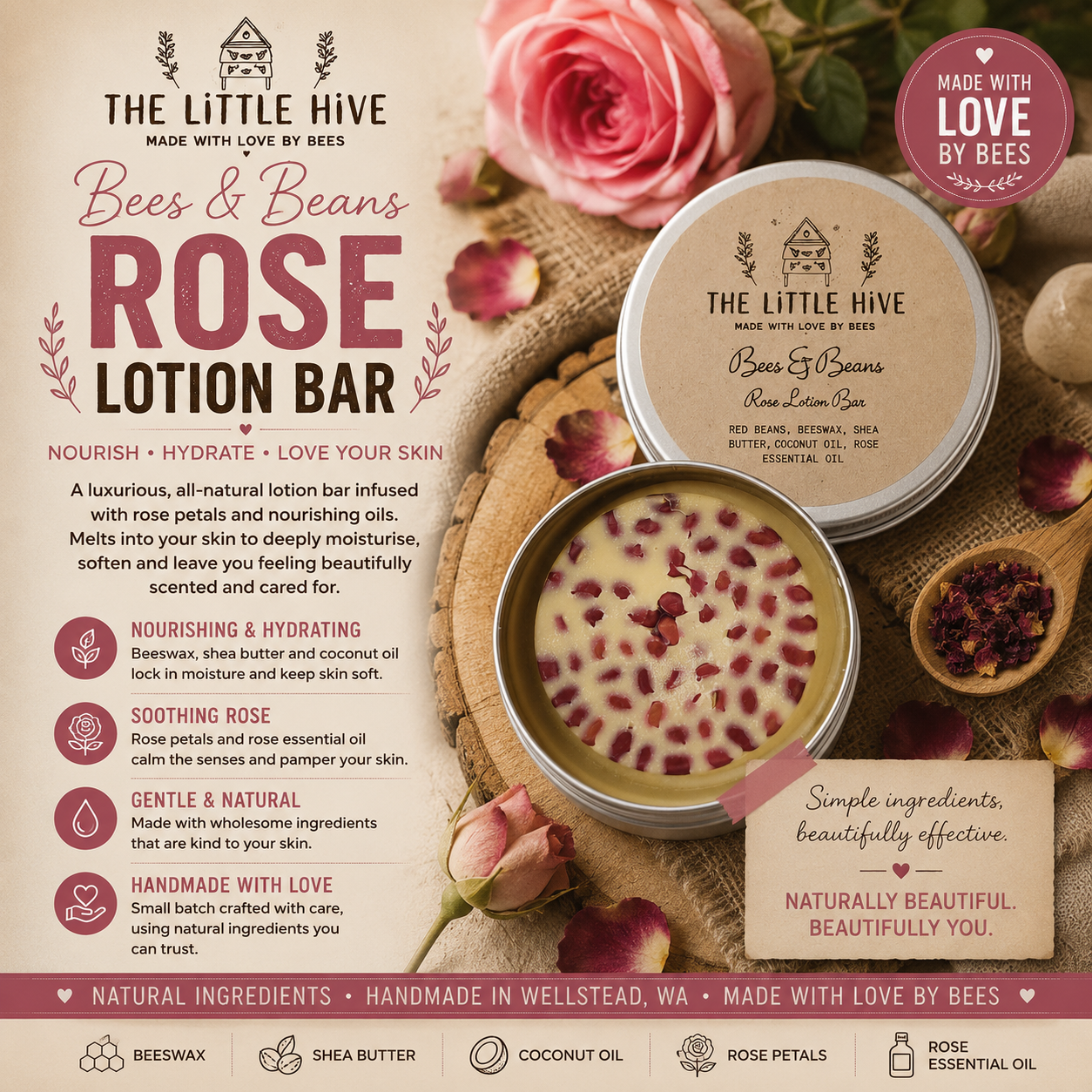 Bees & Beans Lotion Bar
