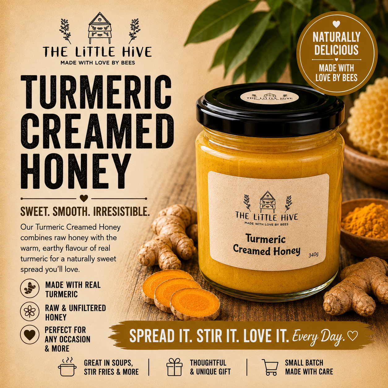 Flavoured Creamed Honey 340g